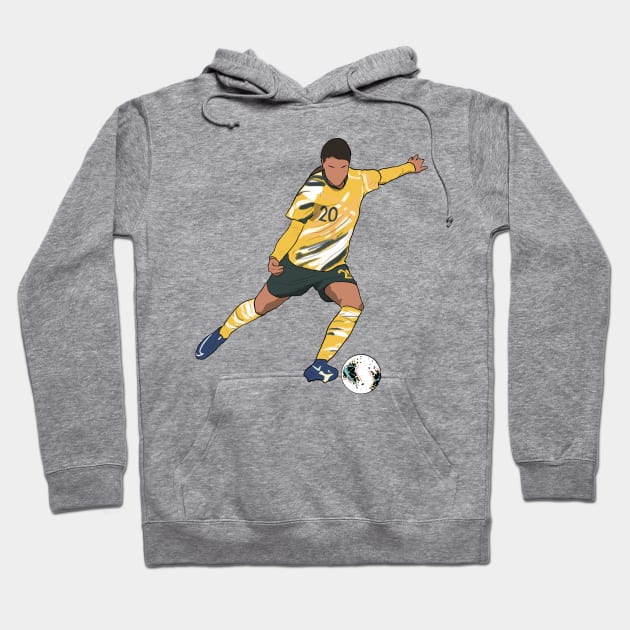 Sam Kerr Australia Matildas Hoodie by Hevding